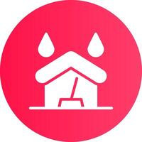 Water Damage Cleaning Creative Icon Design vector