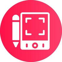 Pen Tablet Creative Icon Design vector