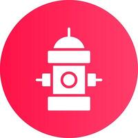Fire Hydrant Creative Icon Design vector