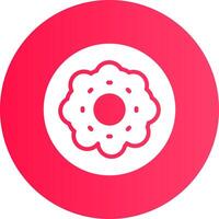 diseño de icono creativo de donut vector