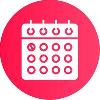 diseño de icono creativo de calendario vector