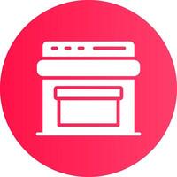 diseño de icono creativo de horno vector