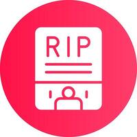 obituario creativo icono diseño vector