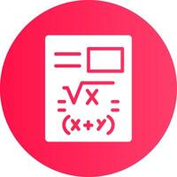 diseño de icono creativo de matemáticas vector