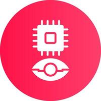 Eye Augmentation Creative Icon Design vector