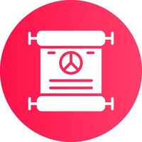 Peace Treaty Creative Icon Design vector