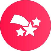 Shooting Star Creative Icon Design vector