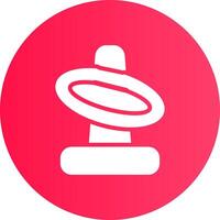 Glyph Gradient Circle Design vector