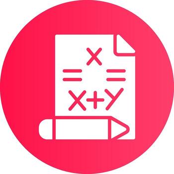 Maths Creative Icon Design vector