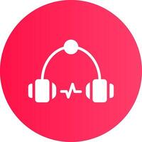 Headphone Creative Icon Design vector