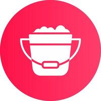 Bucket Creative Icon Design vector