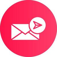 Send Mail Creative Icon Design vector