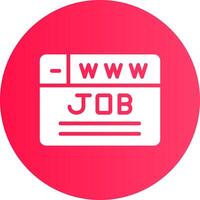 Job Search Creative Icon Design vector