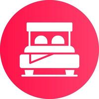 Bed Creative Icon Design vector