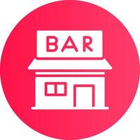 Bar Creative Icon Design vector