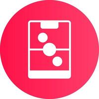 Glyph Gradient Circle Design vector