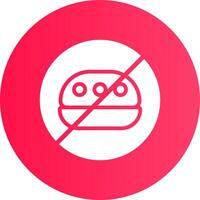 No Food Creative Icon Design vector