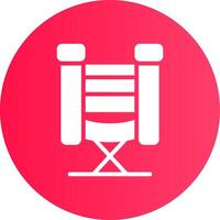 Directors Chair Creative Icon Design vector