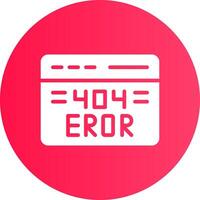 404 Error Creative Icon Design vector