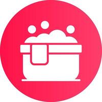 Glyph Gradient Circle Design vector