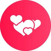 Hearts Creative Icon Design vector