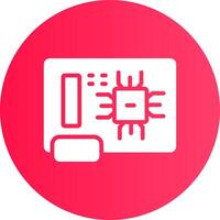 Circuit Board Creative Icon Design vector