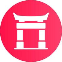 Torii Gate Creative Icon Design vector