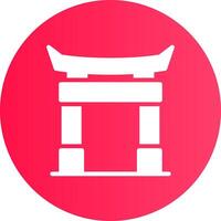 Torii Gate Creative Icon Design vector