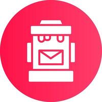 Postbox Creative Icon Design vector