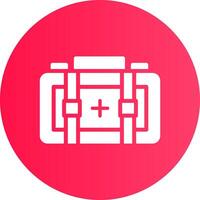 First Aid Kit Creative Icon Design vector