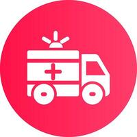 Ambulance Creative Icon Design vector