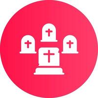 Graveyard Creative Icon Design vector