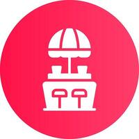 Beach Bar Creative Icon Design vector