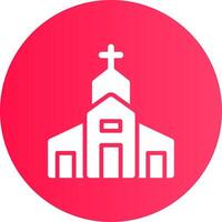 diseño de icono creativo de iglesia vector