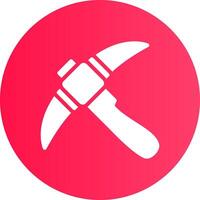 Pickaxe Creative Icon Design vector