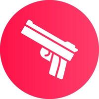 Police Gun Creative Icon Design vector