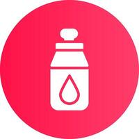 diseño de icono creativo de botella de agua vector