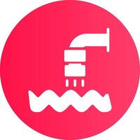 Waste Water Creative Icon Design vector