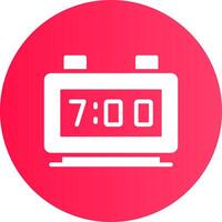 Digital Clock Creative Icon Design vector