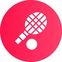 Tennis Racket Creative Icon Design vector