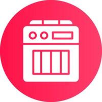 Amplifier Box Creative Icon Design vector
