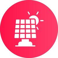 Solar Panel Creative Icon Design vector