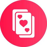 Playing Cards Creative Icon Design vector