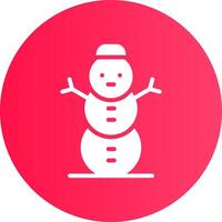 Snowman Creative Icon Design vector