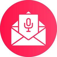 Voice Email Creative Icon Design vector