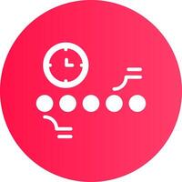 Circle Accent Timeline Creative Icon Design vector
