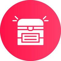 Treasure Chest Creative Icon Design vector