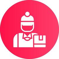 Delivery Boy Creative Icon Design vector