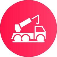 Crane Truck Creative Icon Design vector