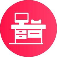 Work Table Creative Icon Design vector